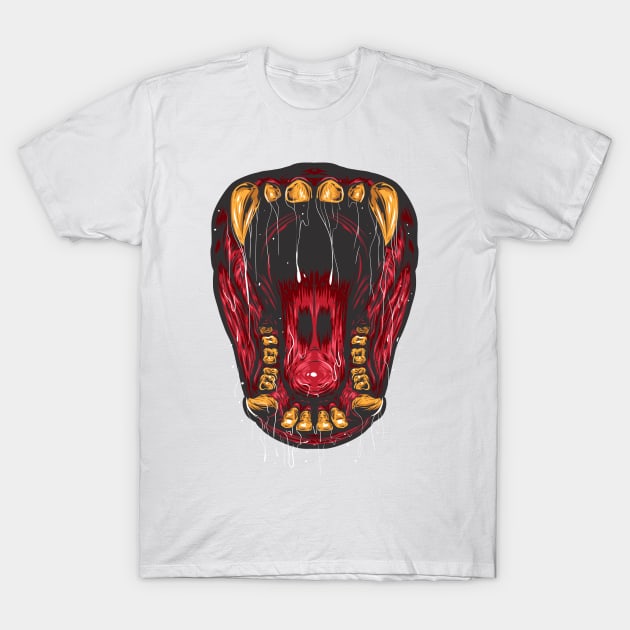 Funny Beast Mouth for Masks T-Shirt by andreperez87